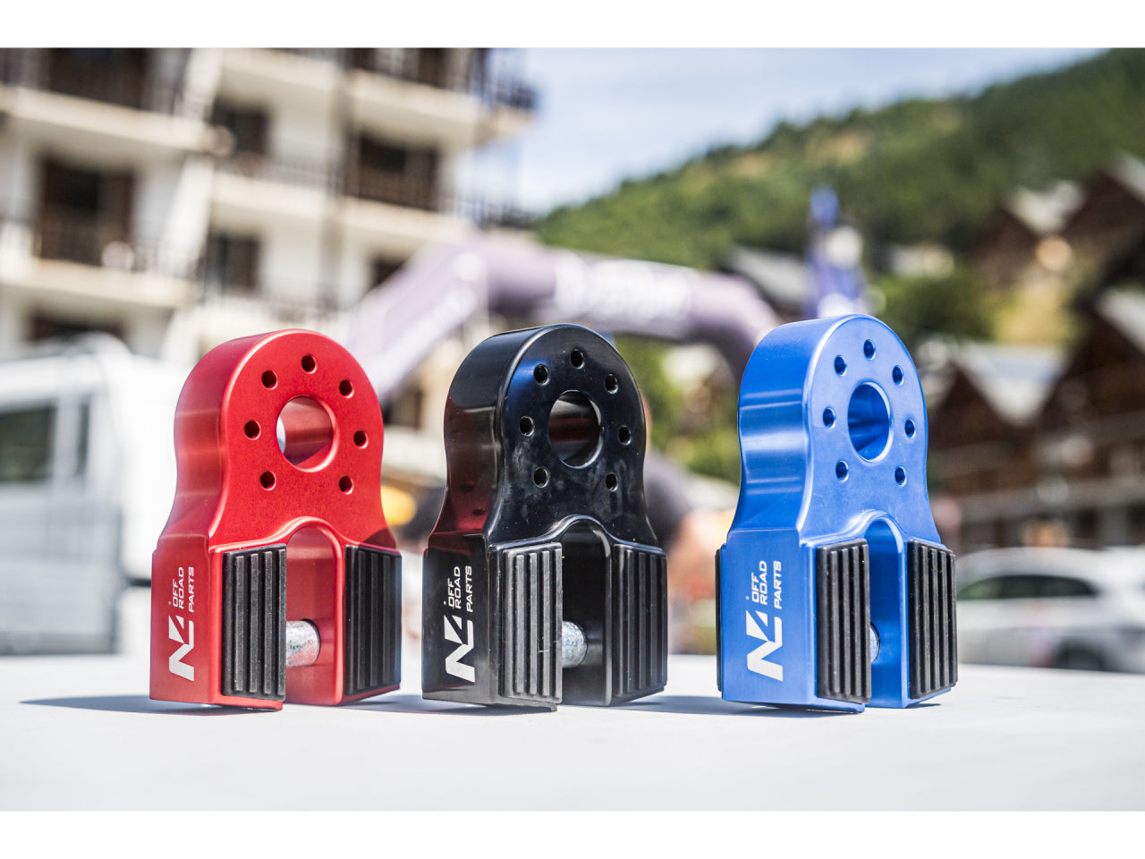 Arrêt de corde 10T alu noir pour manille rigide N4-Offroad sur Xperts4x4 Accessoires 4x4 Off-Road