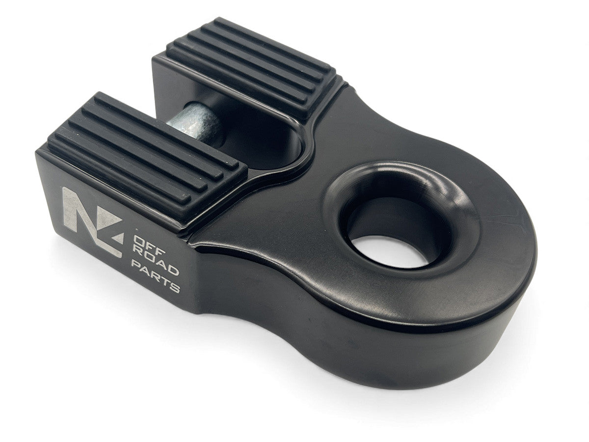 Arrêt de corde 10T alu noir pour manille souple N4-Offroad sur Xperts4x4 Accessoires 4x4 Off-Road