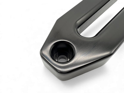 Ecubier aluminium noir pour corde de treuil synthétique N4-Offroad sur Xperts4x4 Accessoires 4x4 Off-Road