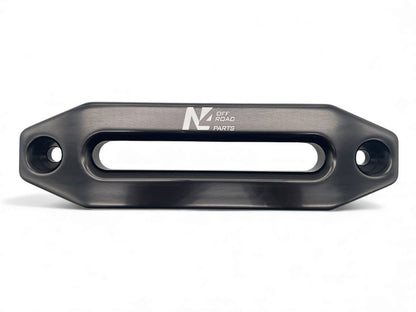 Ecubier aluminium noir pour corde de treuil synthétique N4-Offroad sur Xperts4x4 Accessoires 4x4 Off-Road