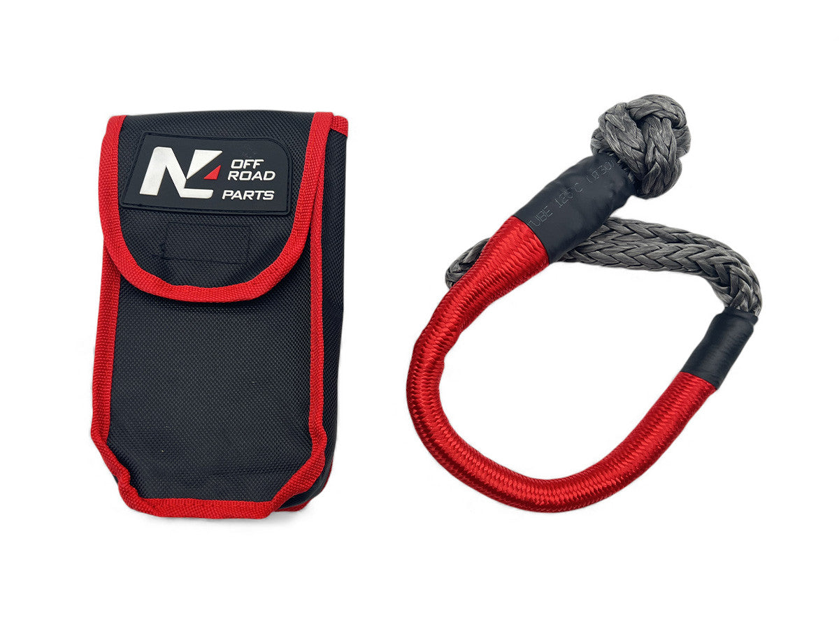 Manille souple textile 10T avec sacoche N4-Offroad sur Xperts4x4 Accessoires 4x4 Off-Road