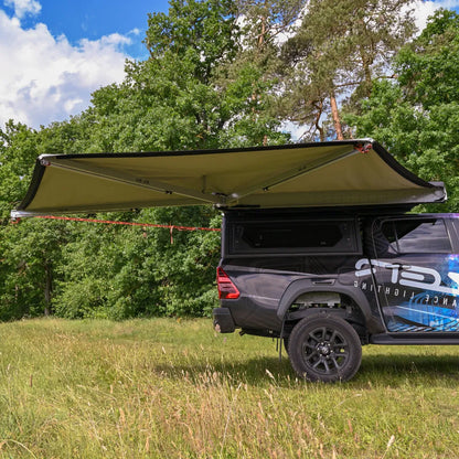 Auvent 180° 2.6m Autoportant Alu-Cab sur Xperts4x4 Accessoires 4x4 Off-Road