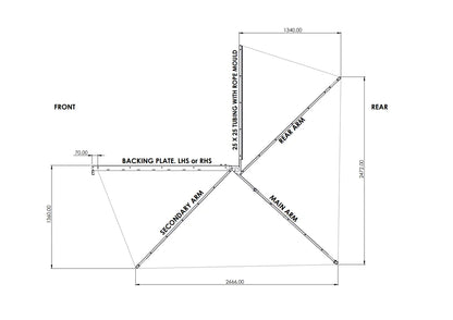 Auvent 270° Autoportant ALU-CAB 2m - Robuste & Leger sur Xperts4x4 Accessoires 4x4 Off-Road