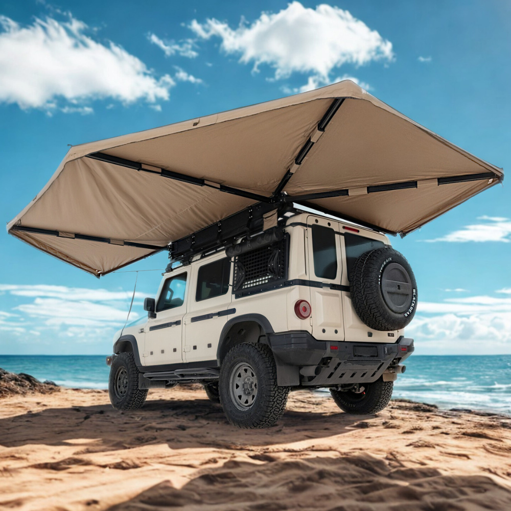 Auvent 270° Rhino-Rack Batwing Autoportant Latéral | Gauche sur Xperts4x4 Accessoires 4x4 Off-Road