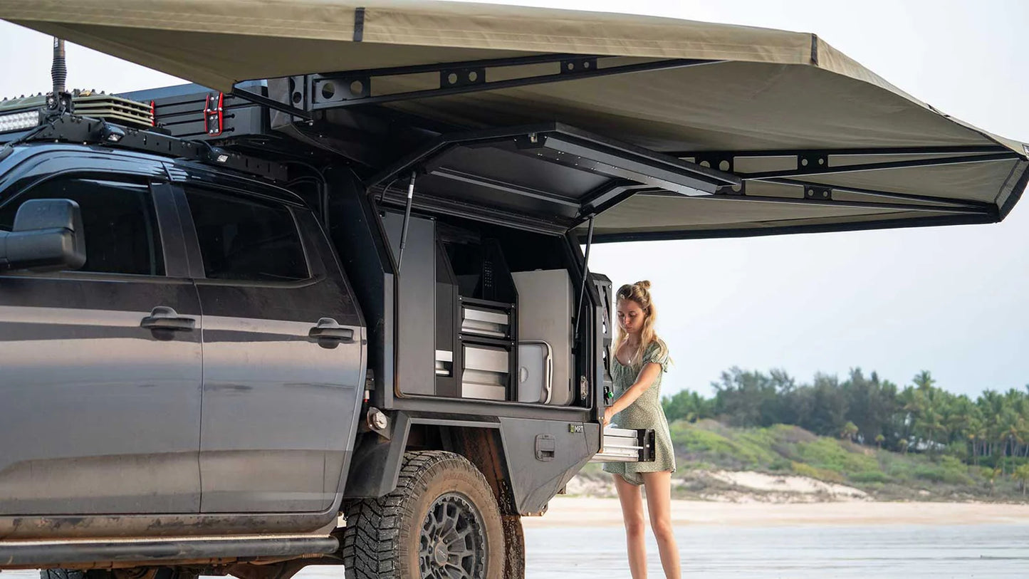 Auvent 270° XT MAX The Bush Company – Auto-Portant 4x4 sur Xperts4x4 Accessoires 4x4 Off-Road