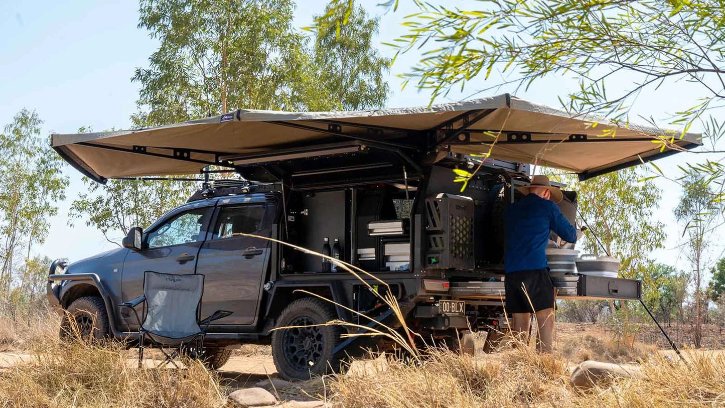 Auvent 270° XT MAX The Bush Company – Auto-Portant 4x4 sur Xperts4x4 Accessoires 4x4 Off-Road