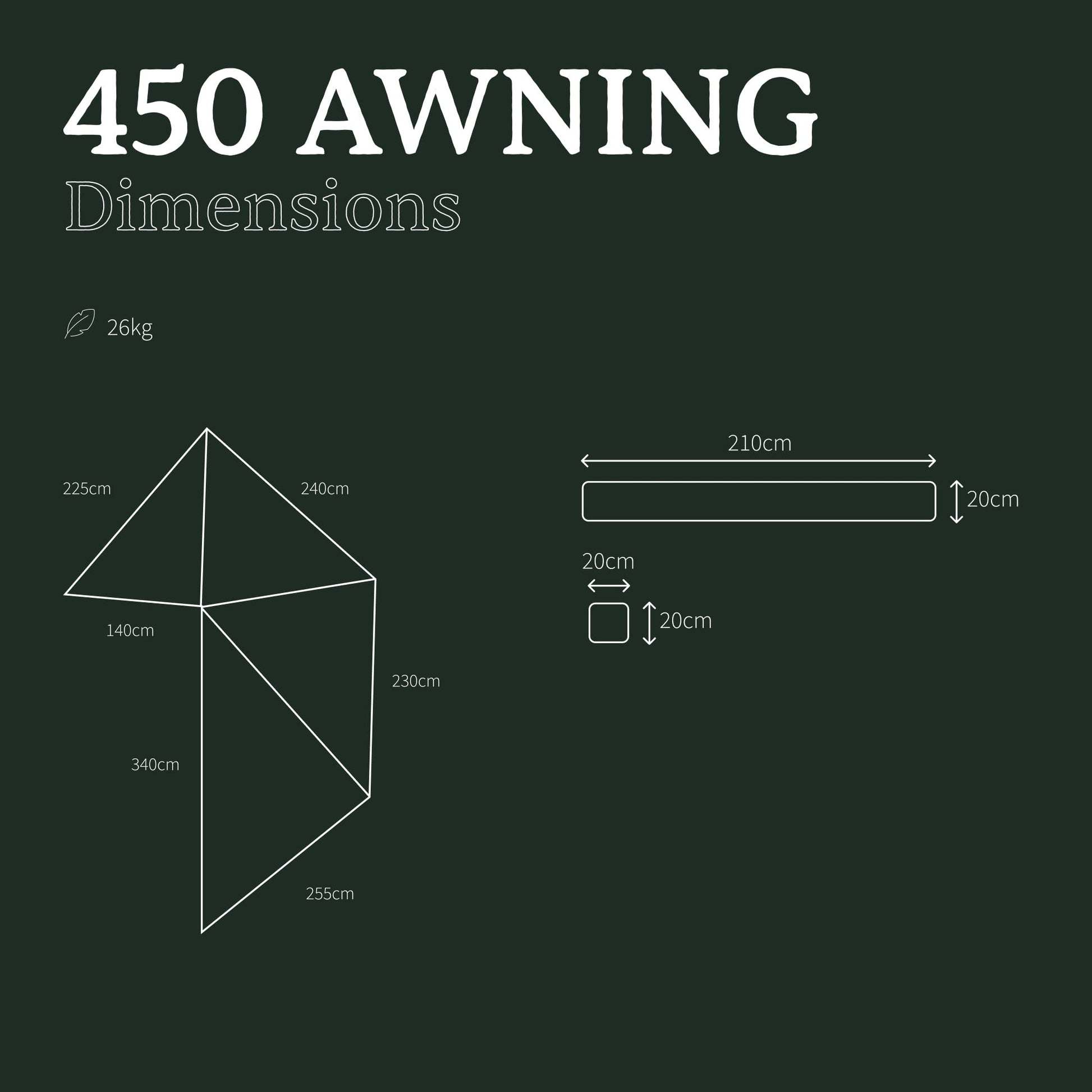 Auvent 450 Autoportant 270° XL 4x4 | Go Overland Canada sur Xperts4x4 Accessoires 4x4 Off-Road