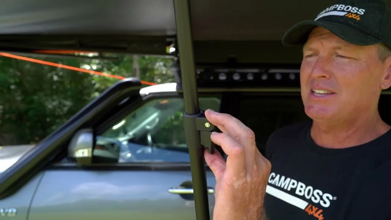 Auvent 4x4 Campboss 180° Shadow - Auto-Portant sur Xperts4x4 Accessoires 4x4 Off-Road