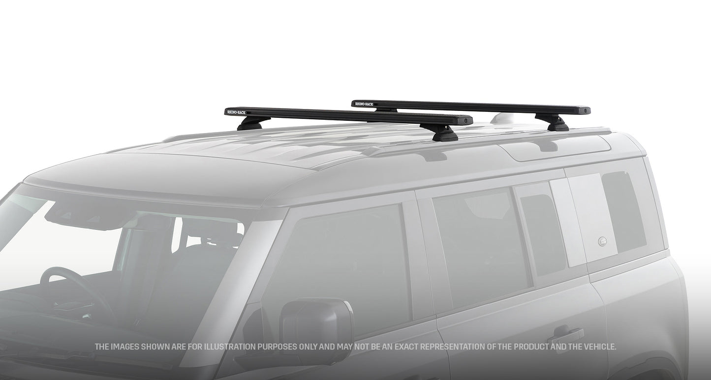 Kit 2 barres de toit 1260 mm système Reconn-deck Land Rover Defender II 110 L663 2020+ - RHINO-RACK sur Xperts4x4 Accessoires 4x4 Off-Road