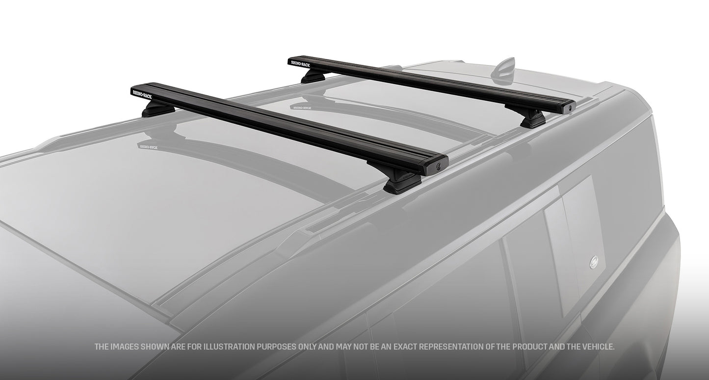 Kit 2 barres de toit 1260 mm système Reconn-Deck Land Rover Defender II 130 L663 2023+ - RHINO-RACK sur Xperts4x4 Accessoires 4x4 Off-Road