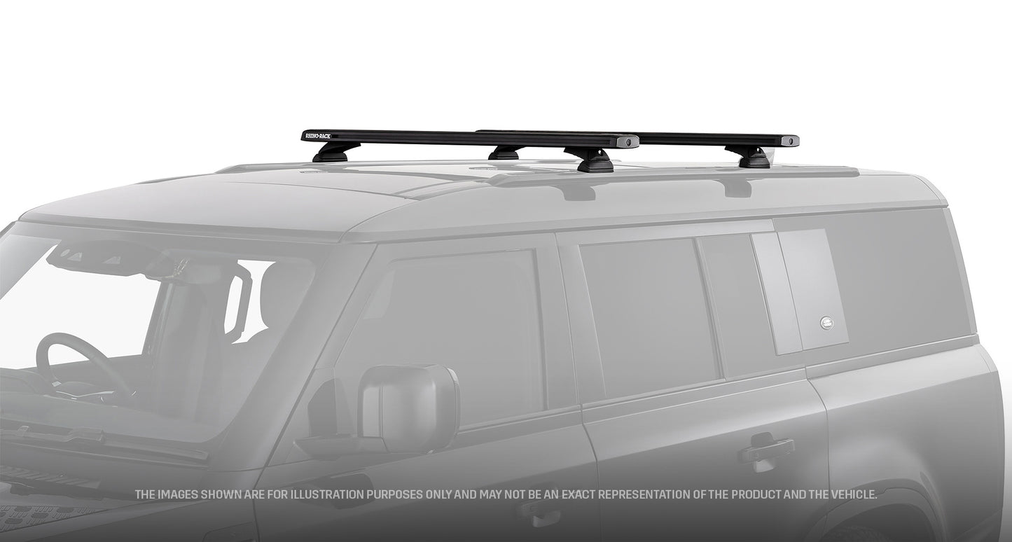 Kit 2 barres de toit 1260 mm système Reconn-Deck Land Rover Defender II 130 L663 2023+ - RHINO-RACK sur Xperts4x4 Accessoires 4x4 Off-Road