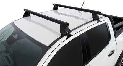 Kit 2 barres de toit Heavy Duty noire 1250mm série 2500 Ford Ranger T9 & Raptor T9 (P703) 2022+ - RHINO-RACK sur Xperts4x4 Accessoires 4x4 Off-Road