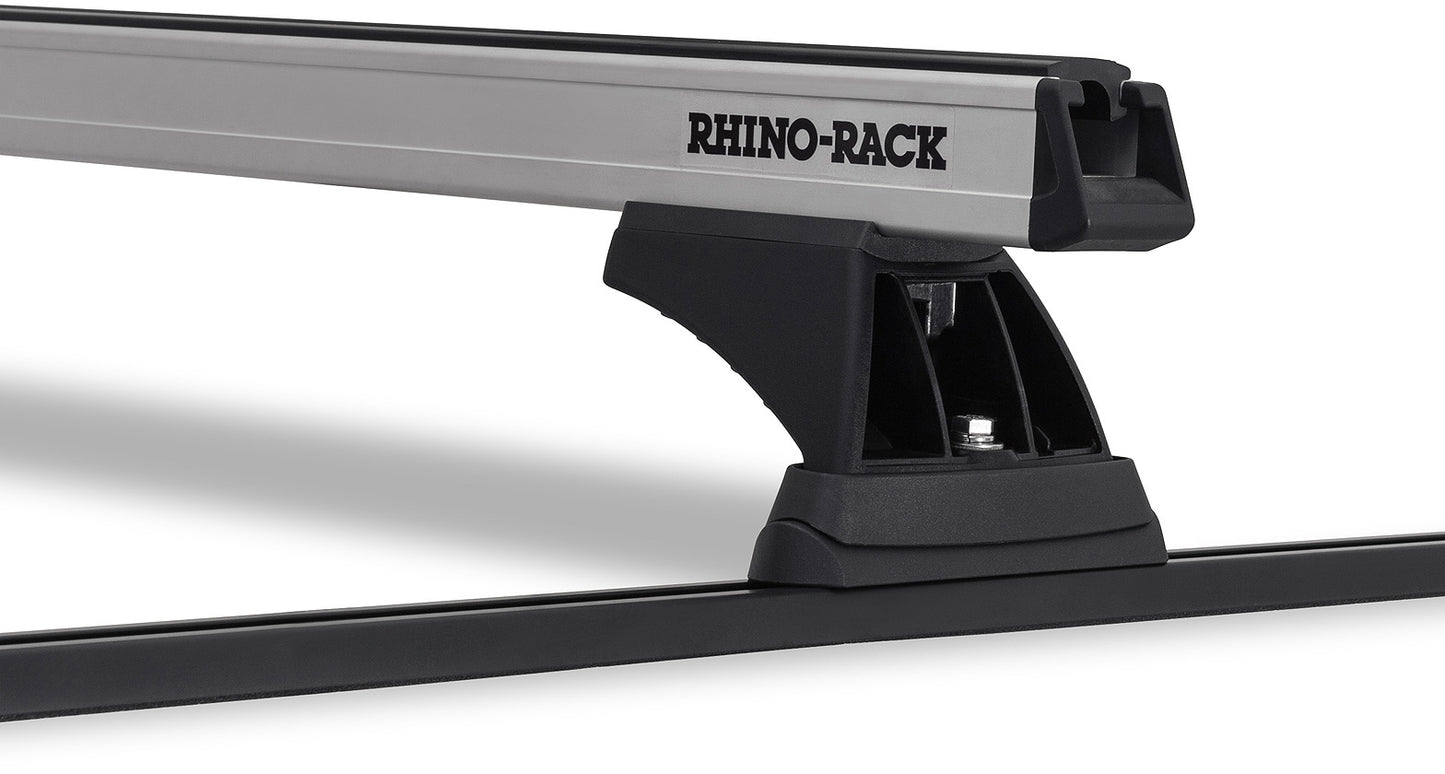 Kit 2 barres de toit noire 1250mm Heavy Duty RCH Trackmount Isuzu D-max TF/R9 1988-2003 - RHINO-RACK sur Xperts4x4 Accessoires 4x4 Off-Road