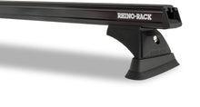 Kit de 2 barres de toit noires RHINO-RACK Heavy Duty pour Mitsubishi L200 Gen V 2015+ avec rail Trackmount, longue de 1250mm.