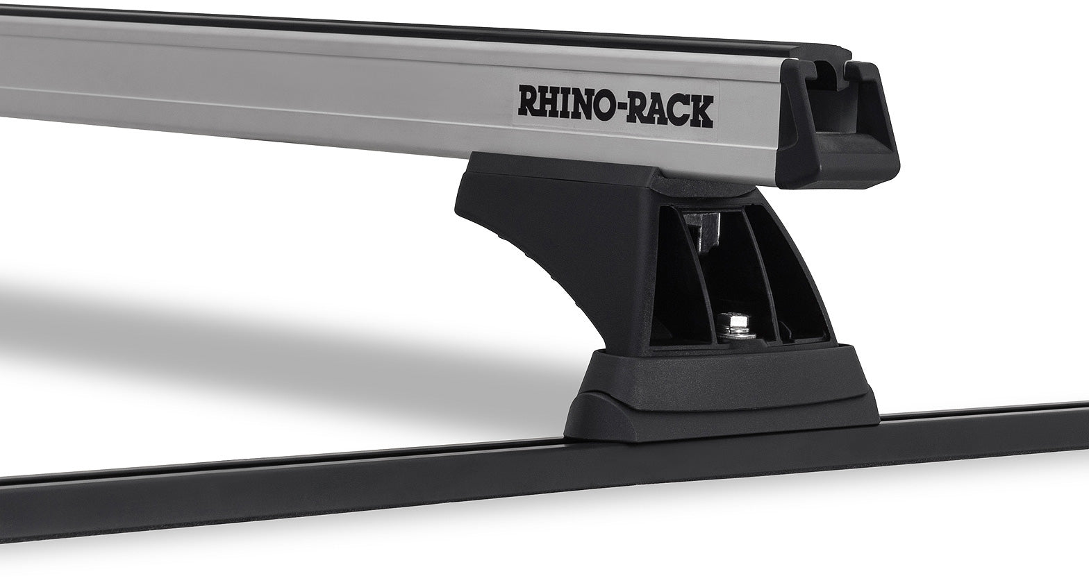 Kit 2 barres de toit noire 1250mm Heavy Duty RCH Trackmount Mitsubishi Pajero NM - NP 2000-2006 - RHINO-RACK sur Xperts4x4 Accessoires 4x4 Off-Road