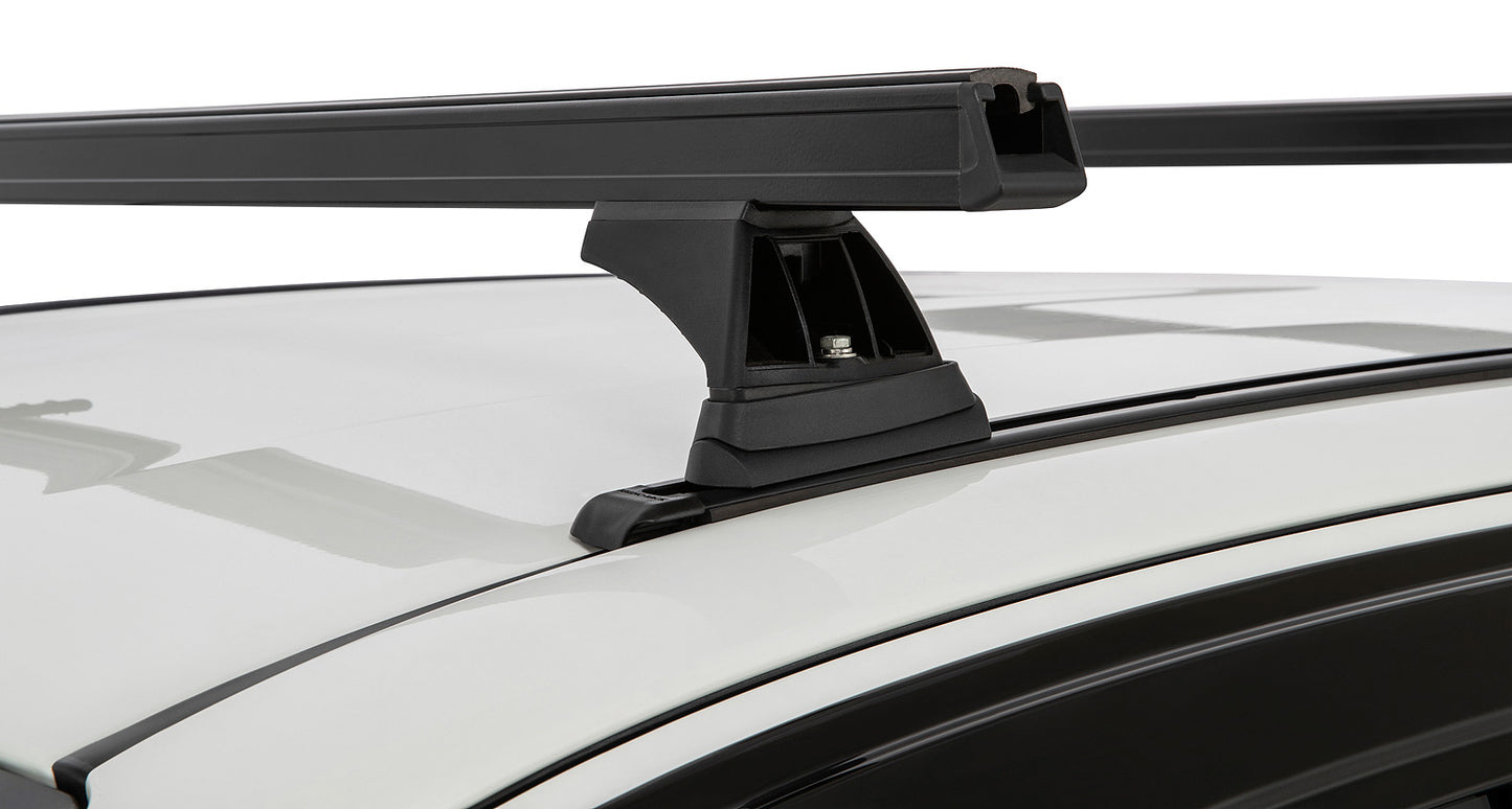 Kit 2 barres de toit noire 1250mm Heavy Duty RCH Trackmount Toyota Hilux Revo 2015+ - RHINO-RACK sur Xperts4x4 Accessoires 4x4 Off-Road