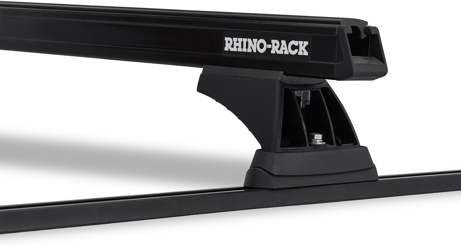 Kit 2 barres de toit noire 1250mm Heavy Duty RCH Trackmount Toyota Hilux Revo 2015+ - RHINO-RACK sur Xperts4x4 Accessoires 4x4 Off-Road