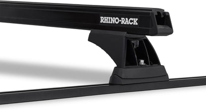 Kit 2 barres de toit noire 1250mm Heavy Duty RCH Trackmount Toyota Hilux Revo 2015+ - RHINO-RACK sur Xperts4x4 Accessoires 4x4 Off-Road