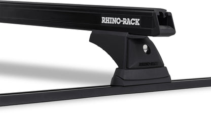 Kit 2 barres de toit noire 1250mm Heavy Duty RCH Trackmount Toyota Hilux Revo 2015+ - RHINO-RACK sur Xperts4x4 Accessoires 4x4 Off-Road