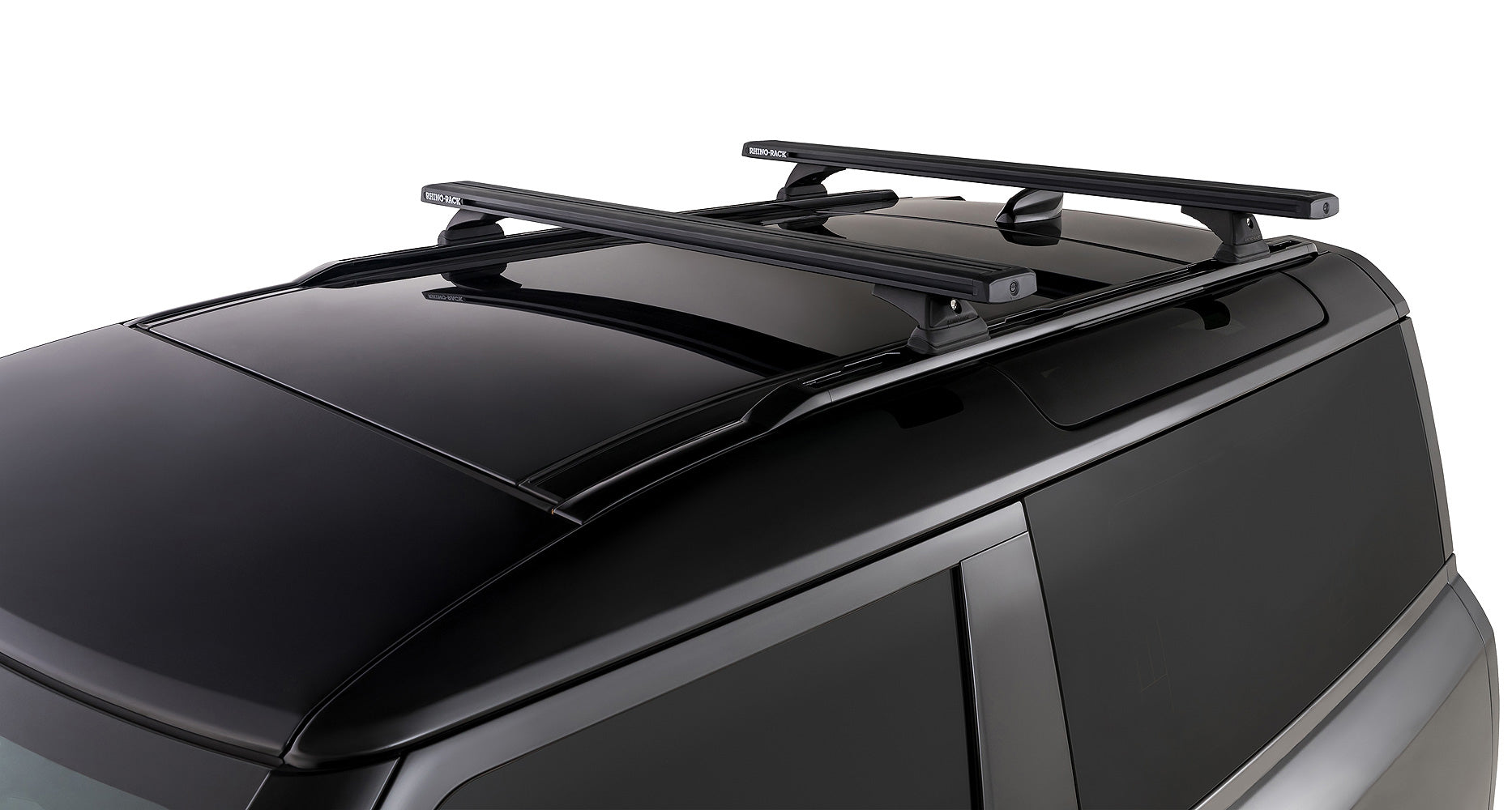 Kit 2 barres de toit noire 1260mm - Reconn-Deck Land Rover Defender II 90 L663 2021+ - RHINO-RACK sur Xperts4x4 Accessoires 4x4 Off-Road