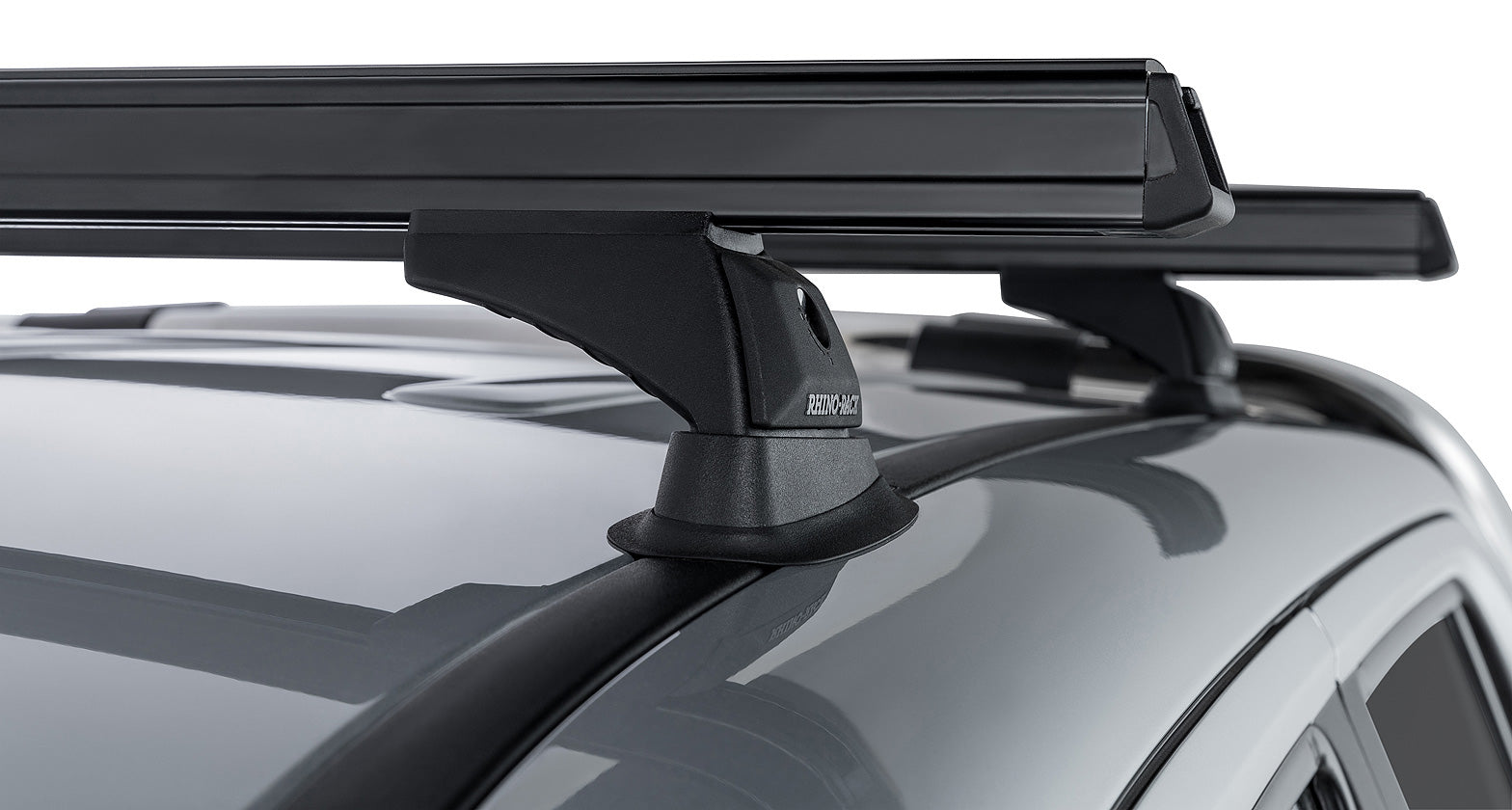Kit 2 barres de toit noire 1375mm Heavy Duty avec pieds RCH Volkswagen Amarok 2H 2011-2023 - RHINO-RACK sur Xperts4x4 Accessoires 4x4 Off-Road
