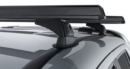 Kit 2 barres de toit noire 1375mm Heavy Duty avec pieds RCH Volkswagen Amarok 2H 2011-2023 - RHINO-RACK sur Xperts4x4 Accessoires 4x4 Off-Road