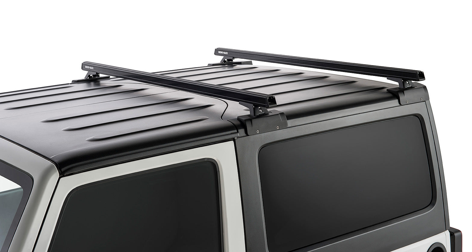 Kit 2 barres de toit noire 1500mm RCL Rhino-Rack Backbone Heavy Duty Jeep Wrangler JK 2011-2019 - RHINO-RACK sur Xperts4x4 Accessoires 4x4 Off-Road
