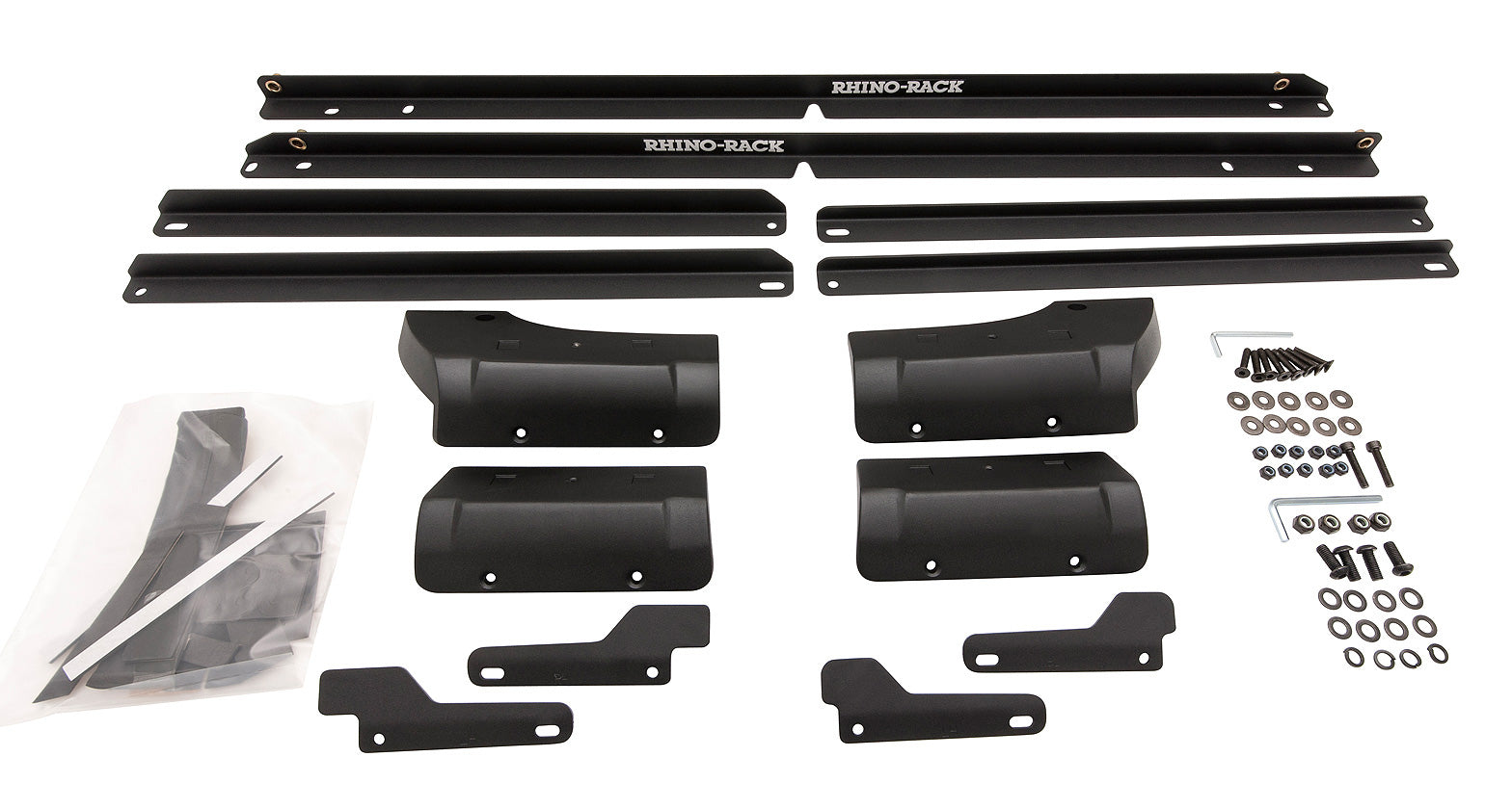 Kit 2 barres de toit noire 1500mm RCL Rhino-Rack Backbone Heavy Duty Jeep Wrangler JK 2011-2019 - RHINO-RACK sur Xperts4x4 Accessoires 4x4 Off-Road