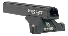 Kit de 2 barres de toit noires Heavy Duty 1500mm RHINO-RACK pour Renault Master X62 L2H2/L3H2 2011+ avec pieds.