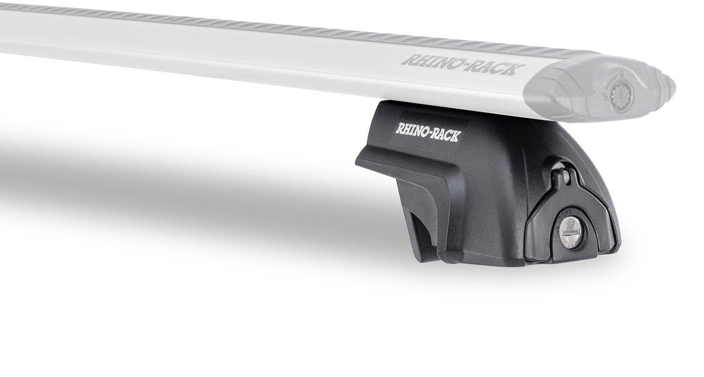 Kit 2 barres de toit Rhino-Rack Sportz de 1260mm pour Jeep Cherokee KJ et Nissan Navara D22, fixations solides.
