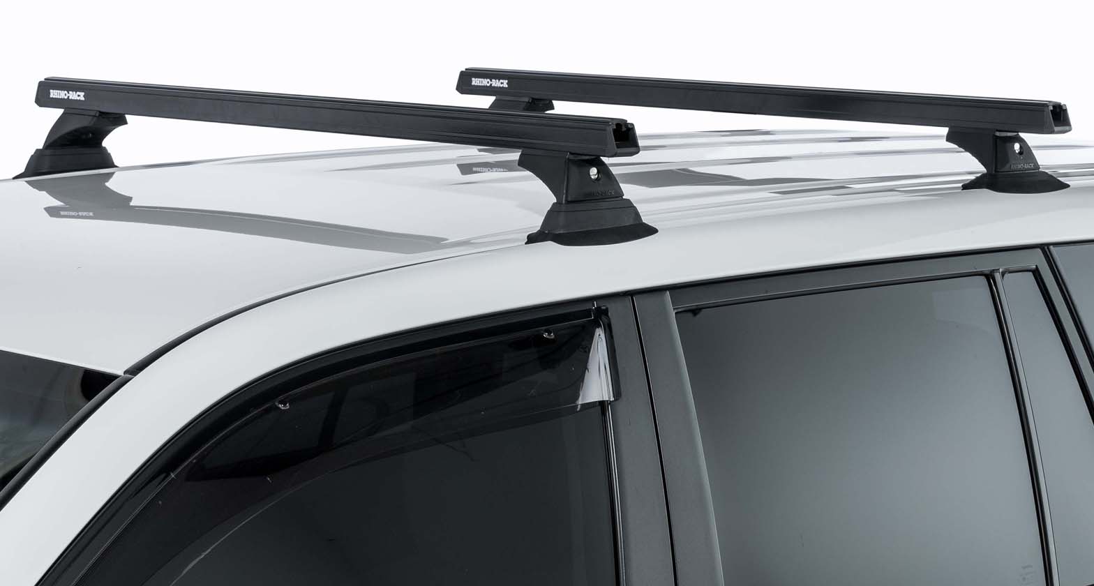 Kit 3 barres de toit noire 1250mm Heavy Duty RCH Volkswagen Caddy 2010-2021 - RHINO-RACK sur Xperts4x4 Accessoires 4x4 Off-Road