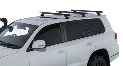 Kit 3 barres de toit noire 1375mm Heavy Duty avec pieds RCH Toyota Land Cruiser série 200 2007-2021 - RHINO-RACK sur Xperts4x4 Accessoires 4x4 Off-Road