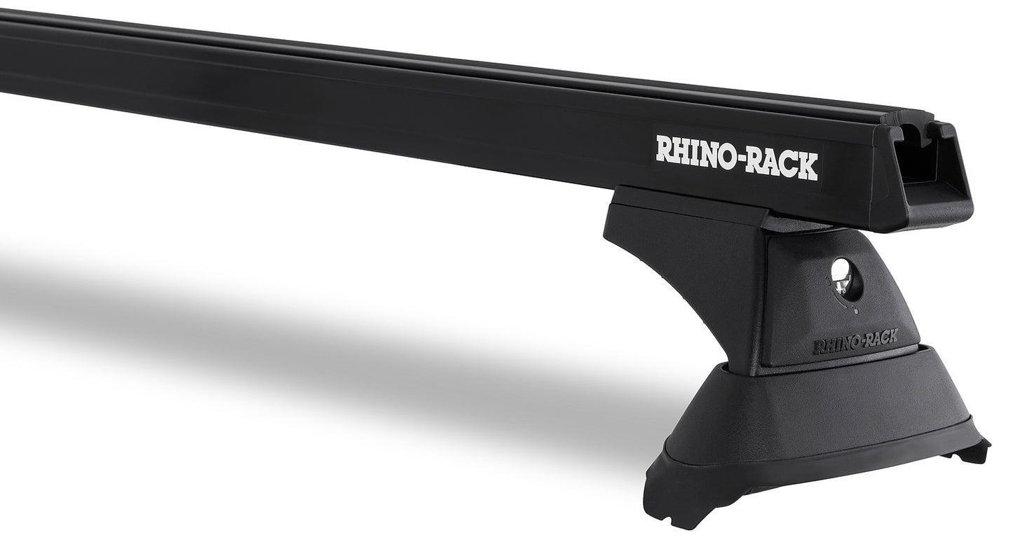 Kit 3 barres de toit noire 1650mm Heavy Duty avec pieds RCH Toyota Hiace Gen VI 2019+ - RHINO-RACK sur Xperts4x4 Accessoires 4x4 Off-Road