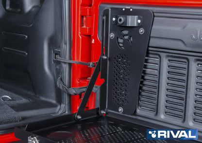 Table Pliante sur Porte Arriere Jeep Wrangler JL - Rival 4x4 sur Xperts4x4 Accessoires 4x4 Off-Road