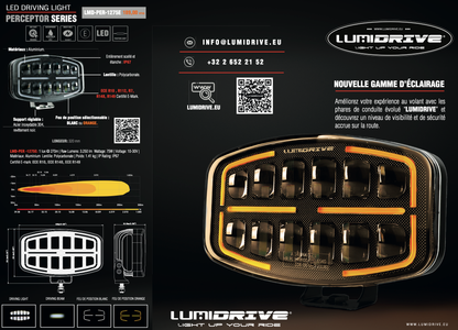 Feu de route LED Lumidrive Perceptor 1275 - Puissance & Style sur Xperts4x4 Accessoires 4x4 Off-Road