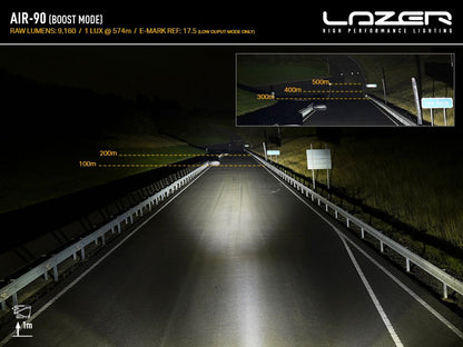 LAZER LAMPS AIR-90 — Phare LED Compact 9160 lm sur Xperts4x4 Accessoires 4x4 Off-Road