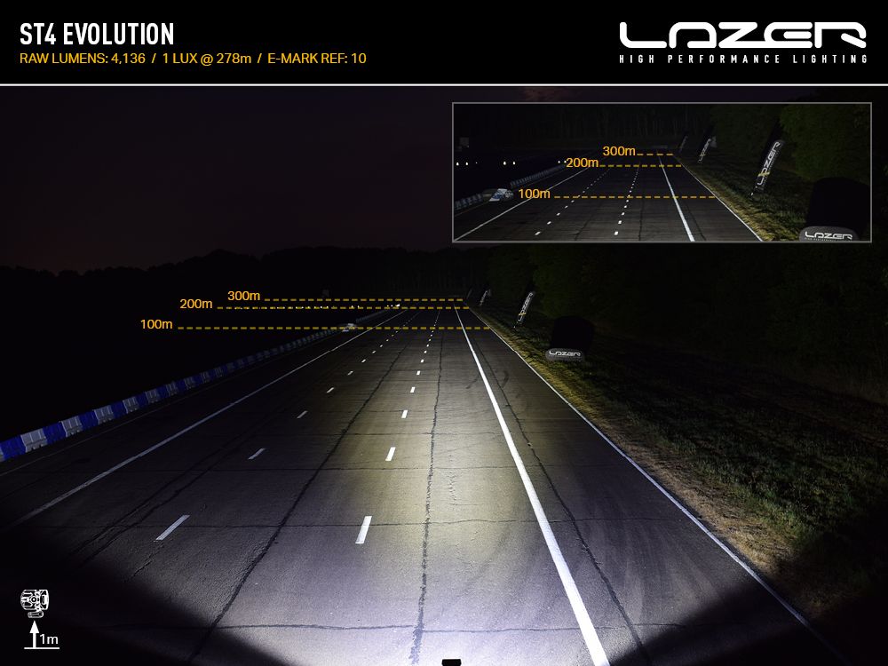LAZER LAMPS ST4 Évolution — Barre LED Slim 4136 lm sur Xperts4x4 Accessoires 4x4 Off-Road