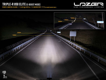 LAZER LAMPS Triple-R 850 Elite — Phare Rond LED 8068 lm sur Xperts4x4 Accessoires 4x4 Off-Road