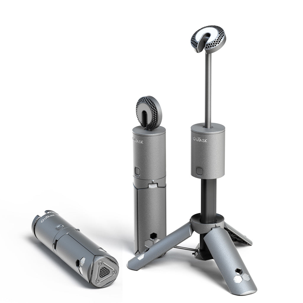 OuTask Lampe Télescopique LED Outdoor 720° - Vert Armée sur Xperts4x4 Accessoires 4x4 Off-Road