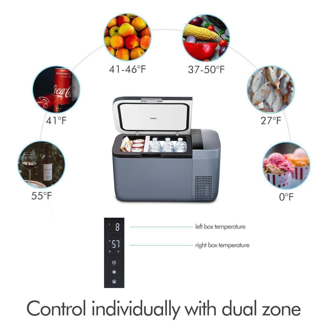 Frigo Congélateur ICECO GO20 Dual-Zone Gris – L'autonomie 4x4 sur Xperts4x4 Accessoires 4x4 Off-Road