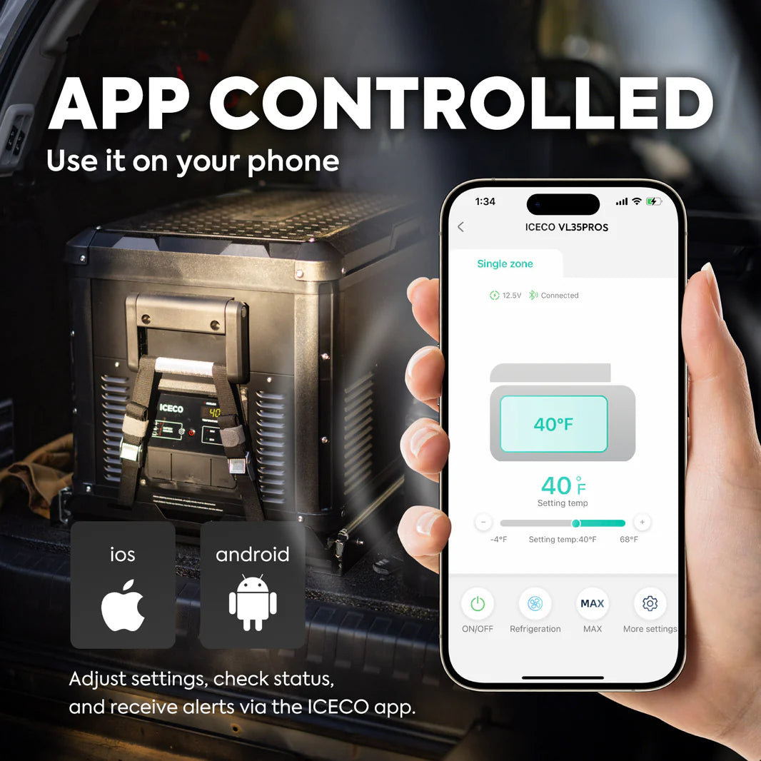 Glacière Compression ICECO VL35ProS 35L Portable pour 4x4 OffRoad sur Xperts4x4 Accessoires 4x4 Off-Road