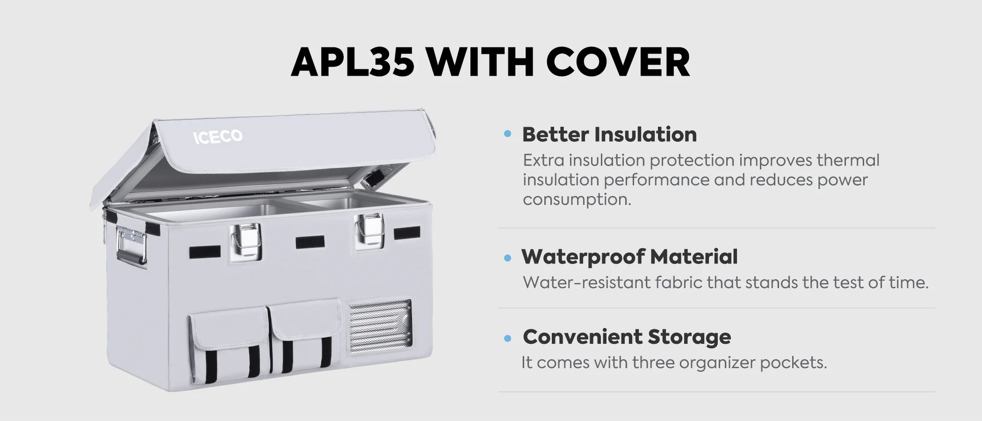 Housse Isolante Frigo ICECO APL35 - Performance & Rangement sur Xperts4x4 Accessoires 4x4 Off-Road