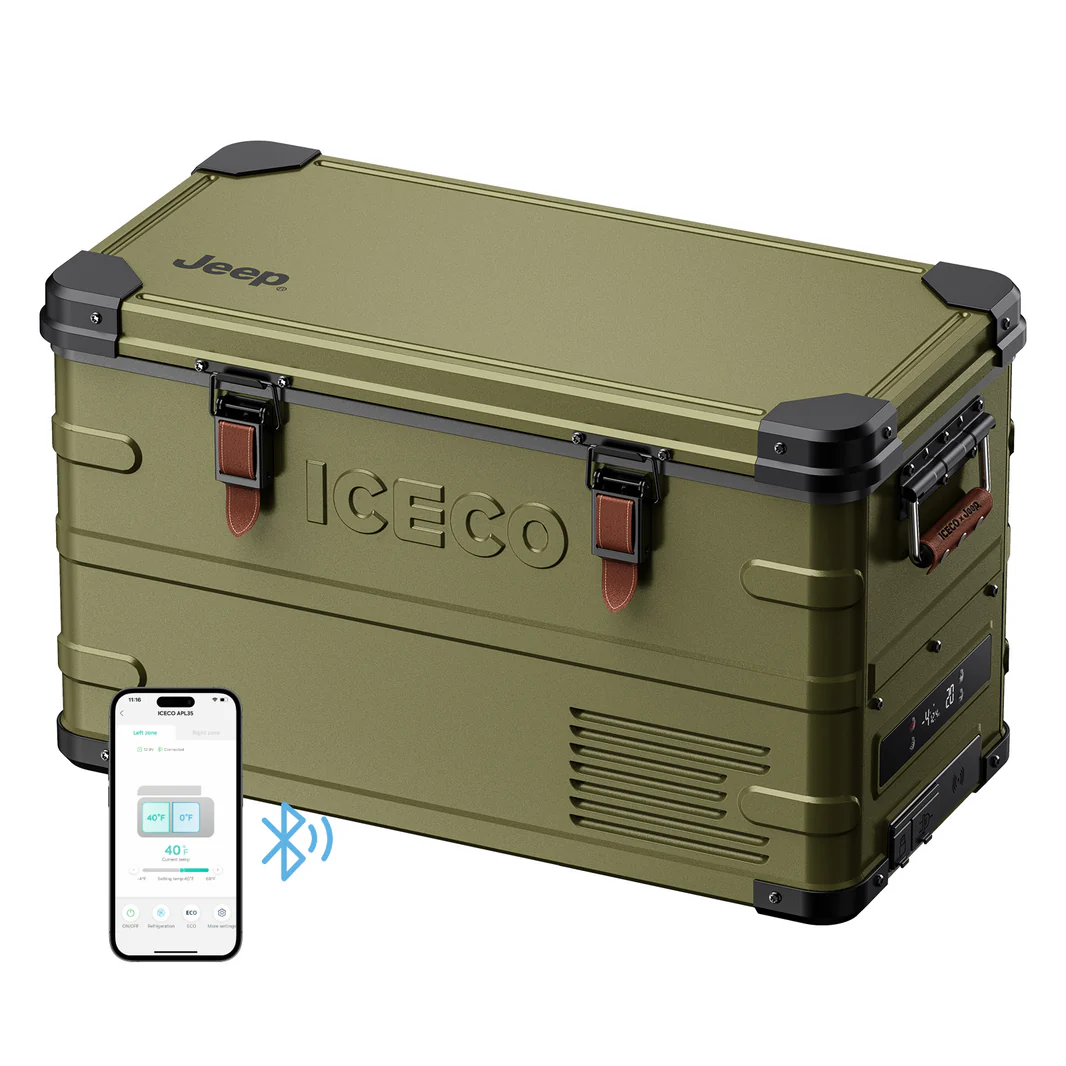 ICECO × Jeep® APL35 Limited Edition – Réfrigérateur Congélateur 12V Dual Zone 35L en Aluminium sur Xperts4x4 Accessoires 4x4 Off-Road