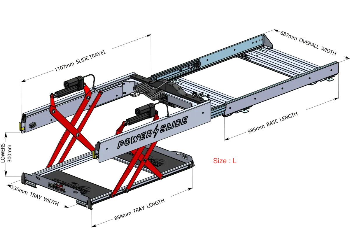 Plateau Coulissant/Basculant (Drop-slide) Electrique - ClearView | N°1 Mondial sur Xperts4x4 Accessoires 4x4 Off-Road