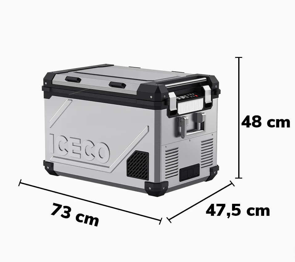 Refrigerateur/Congelateur ICECO 55L Double Compartiments - Argent sur Xperts4x4 Accessoires 4x4 Off-Road