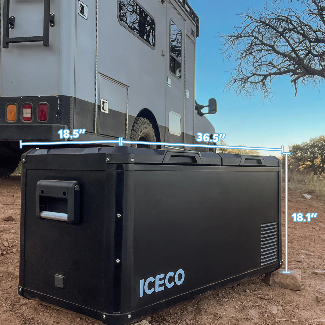 Refrigerateur/Congelateur ICECO 75L Double Compartiments - Gris sur Xperts4x4 Accessoires 4x4 Off-Road