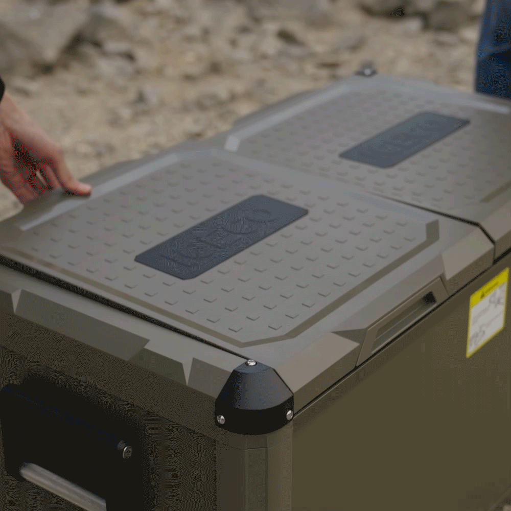 Refrigerateur/Congelateur ICECO 75L Double Compartiments - Gris sur Xperts4x4 Accessoires 4x4 Off-Road