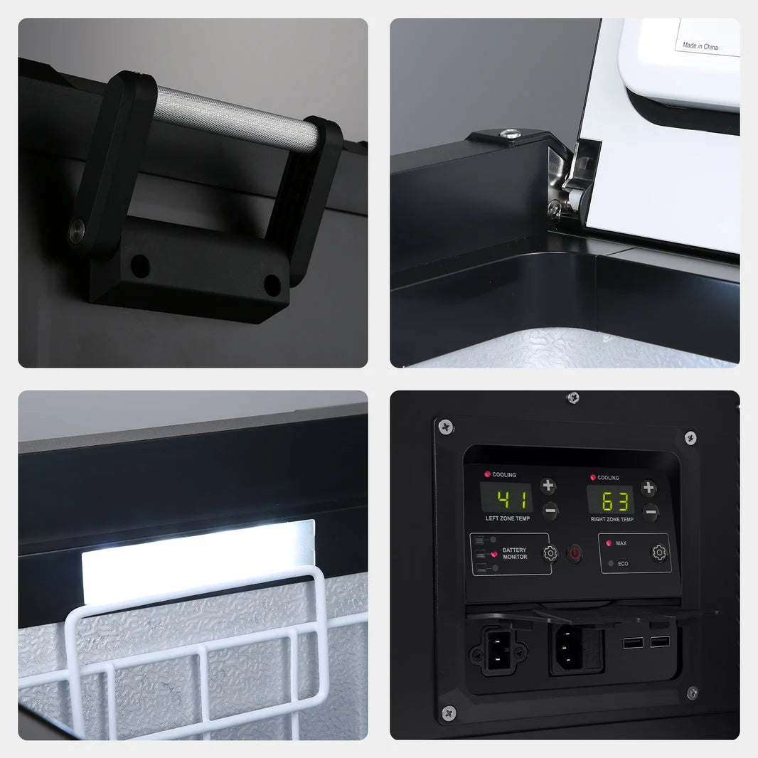 Refrigerateur/Congelateur ICECO 75L Double Compartiments - Noir sur Xperts4x4 Accessoires 4x4 Off-Road
