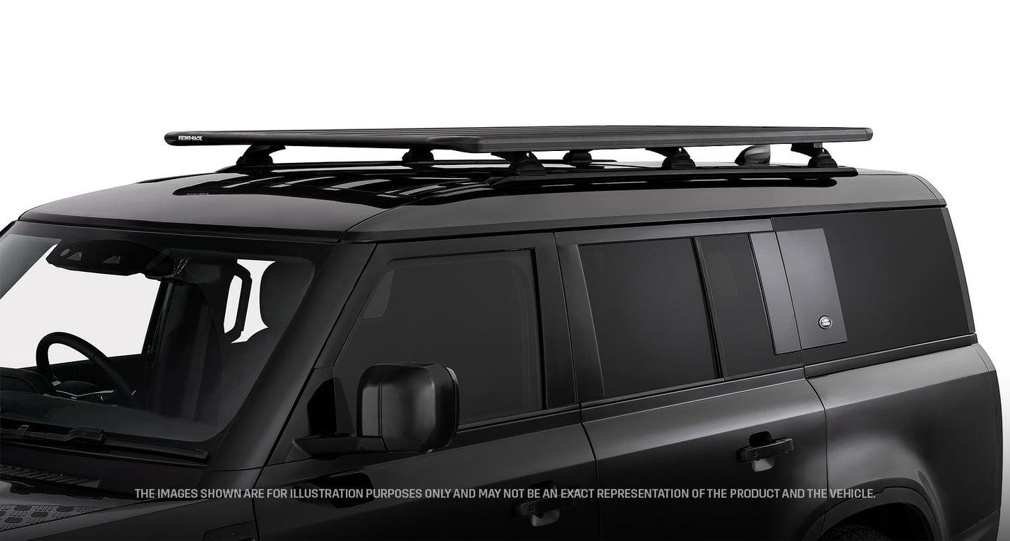 Kit galerie RHINO-RACK Pioneer 6 2100x1240mm pieds RCL Land Rover Defender II 130 L663 - RHINO-RACK sur Xperts4x4 Accessoires 4x4 Off-Road