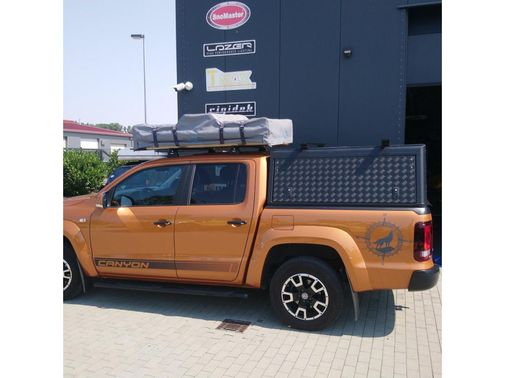 Hardtop Alu-Cab Adventure pour Volkswagen Amarok 2010-2022, coque en aluminium robuste pour pick-up.